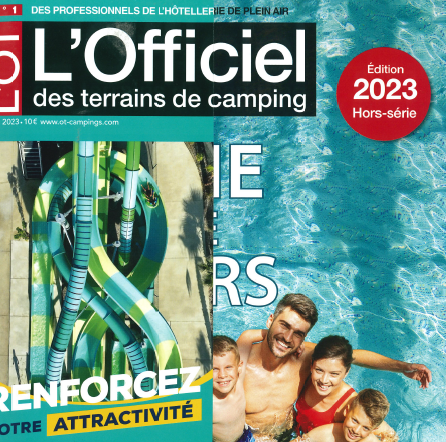 Les piscines collectives Aquaparc vues dans L’Officiel des terrains de camping